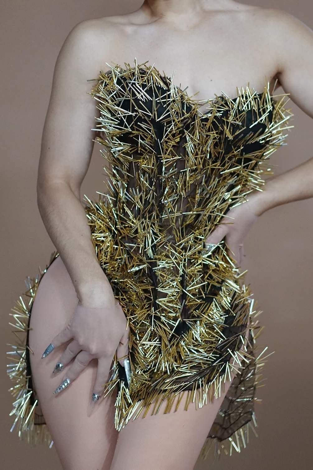 Gold Pain Dress