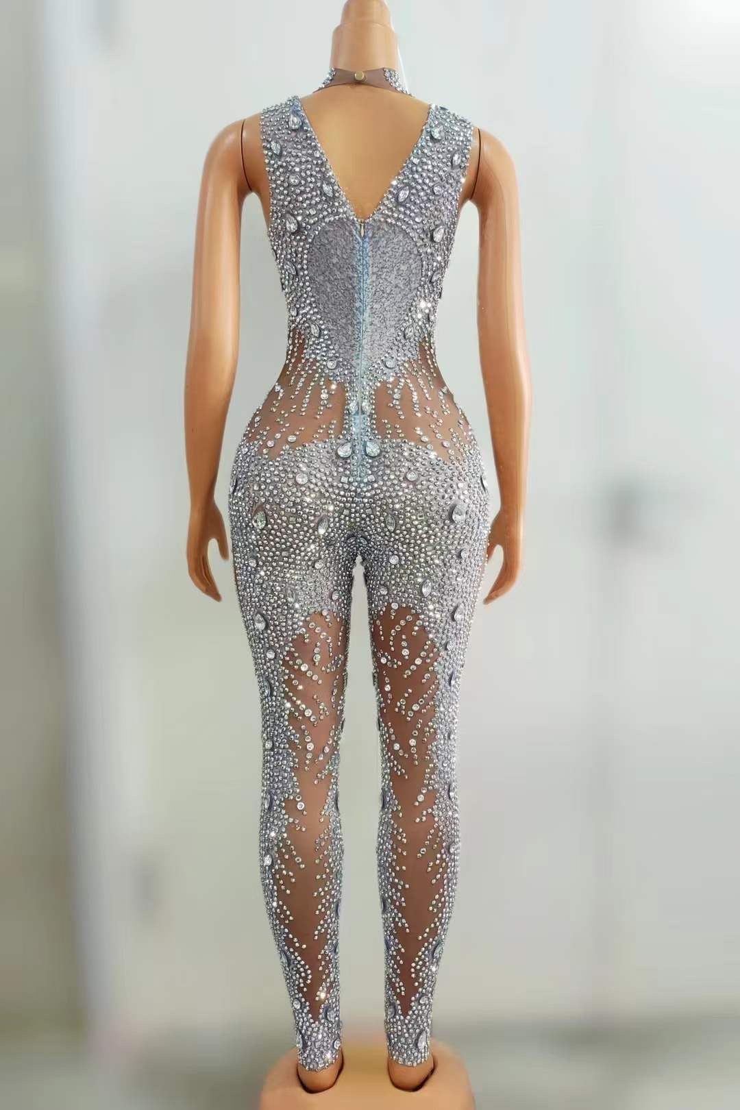 Touchy Bodysuit Silver