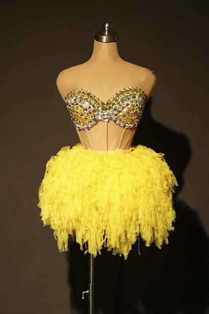 Delight Shine Dress Yellow