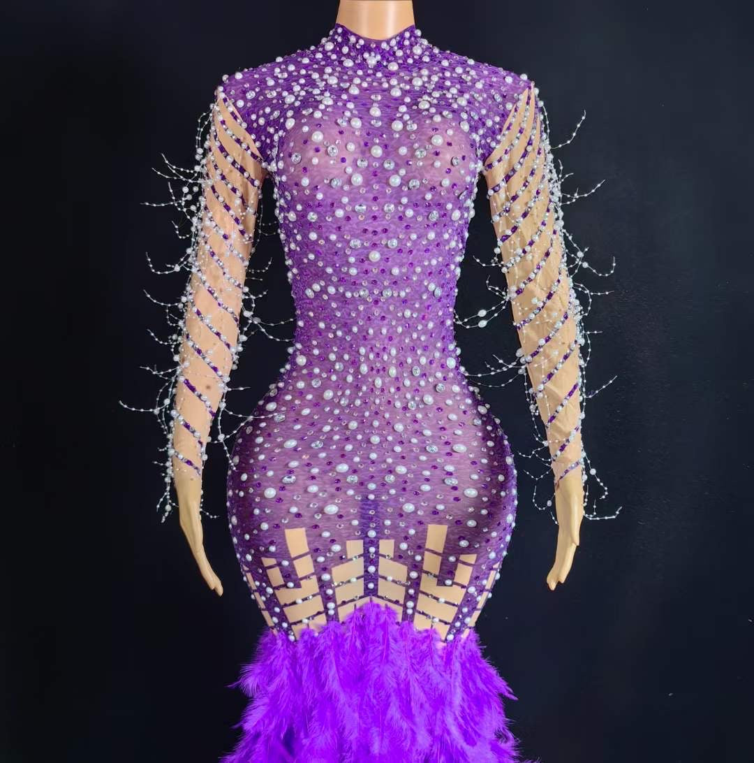 Lady Snatched Dress Purple