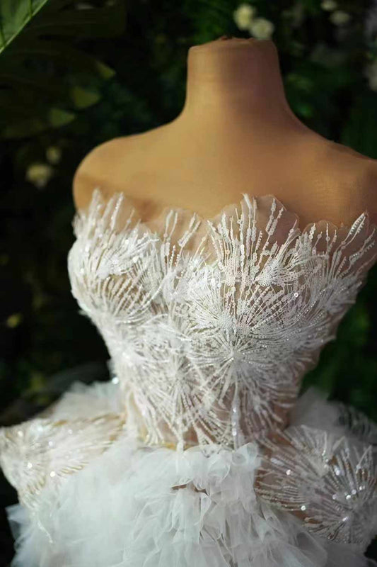 White Snow Flakes Dress