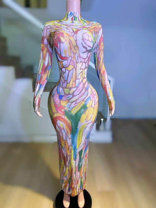 Colored Art dress