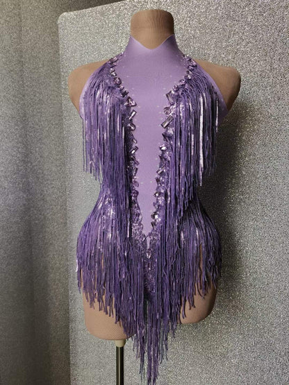 Vegas Remix Leotard Purple