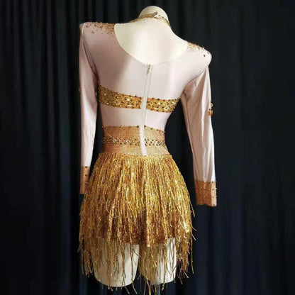 Gold amazon dress leotard