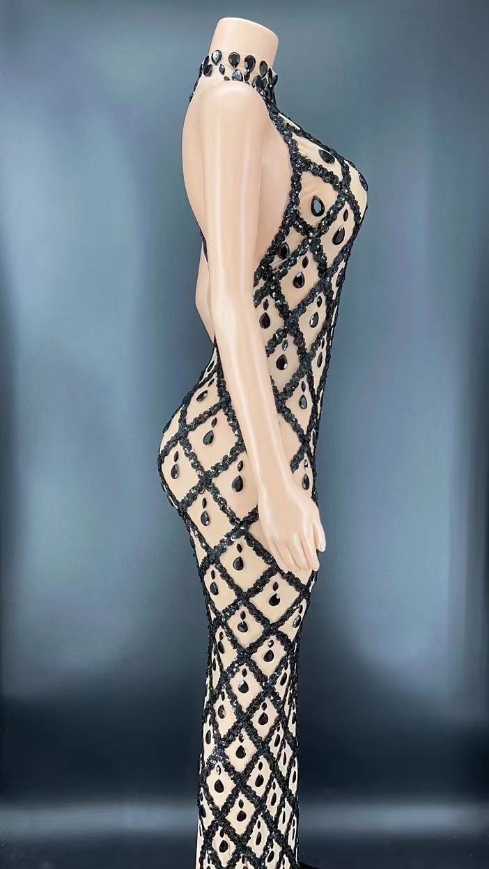 Shaybae Dress Black and Nude