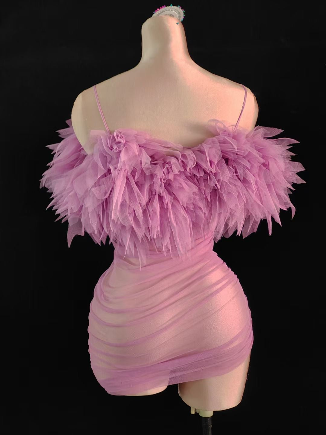 Puff Puff Dress Pinkish Purple