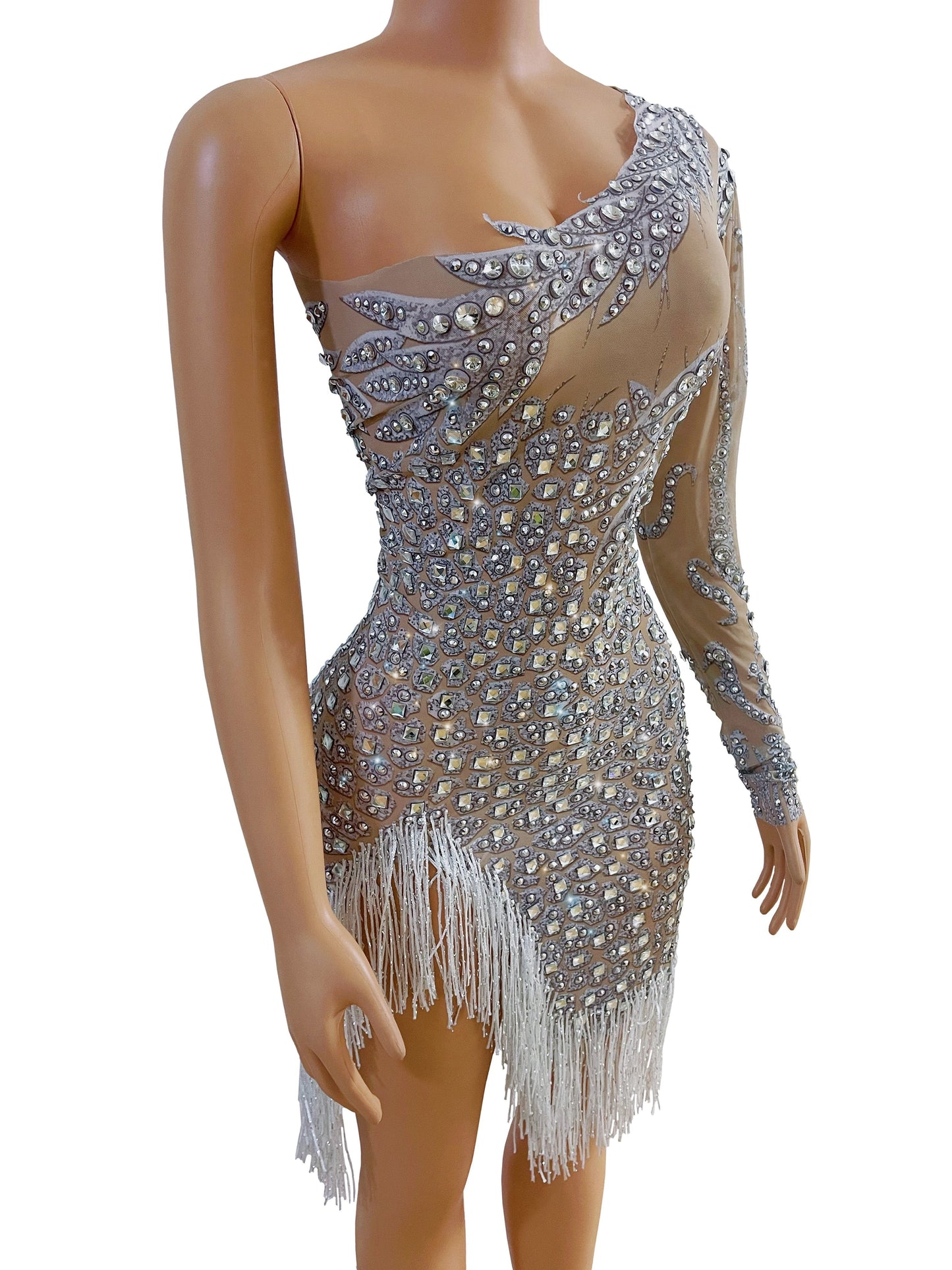 Tris dress Silver Lycra Non See-Through Delayed 5 Days