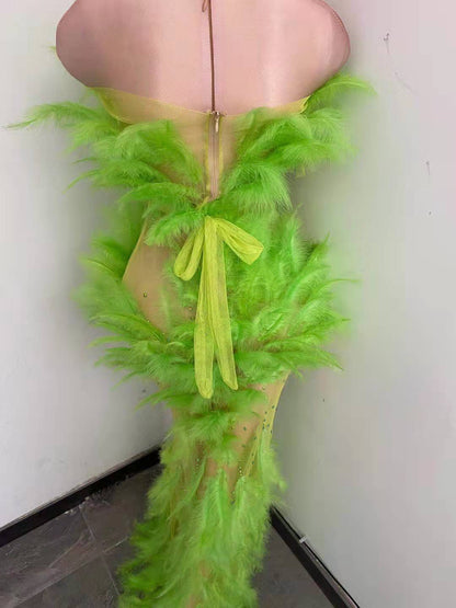 Green Queen dress