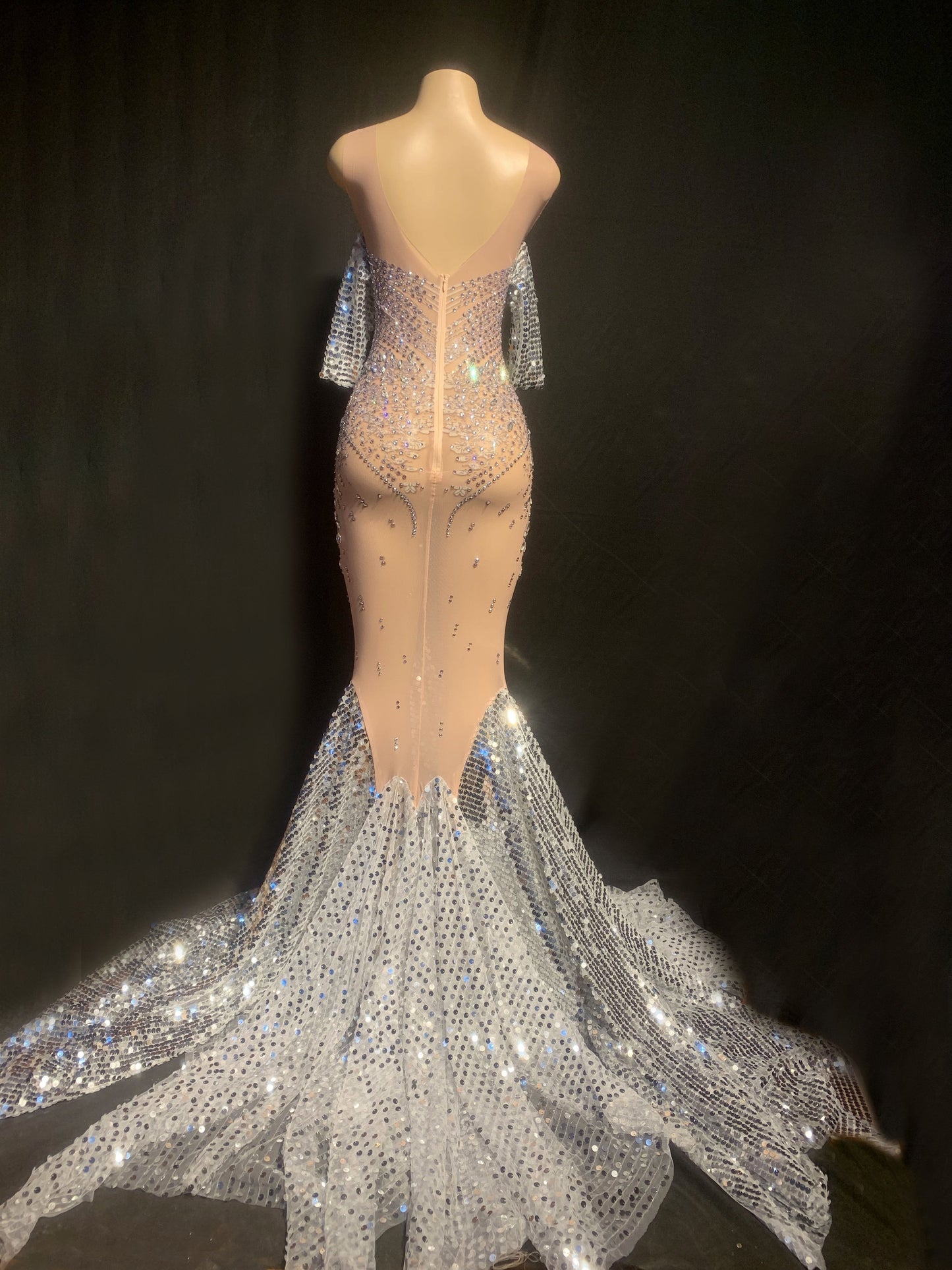 Iced Rainfall Golden Queen dress