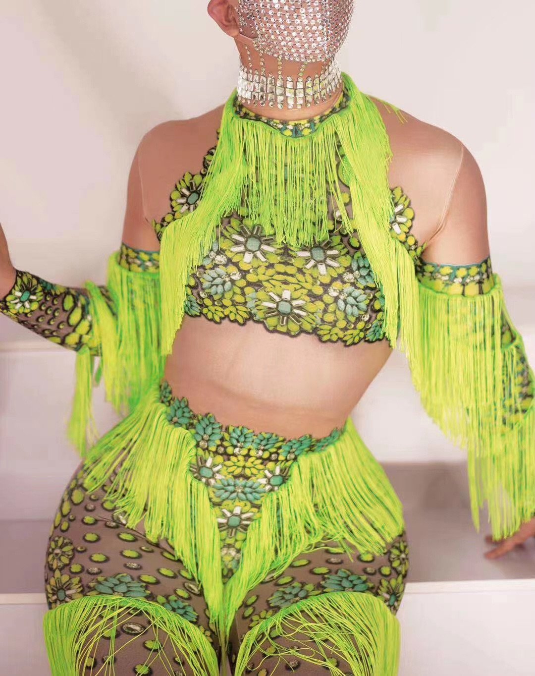 Pineapple Express bodysuit  neon green