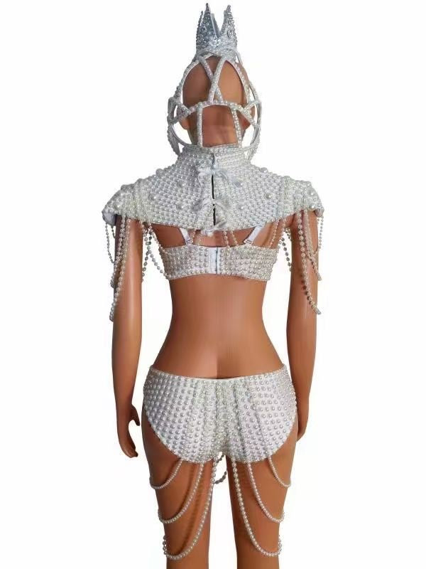 Queen of Pearls Swimsuit (headpiece not included)