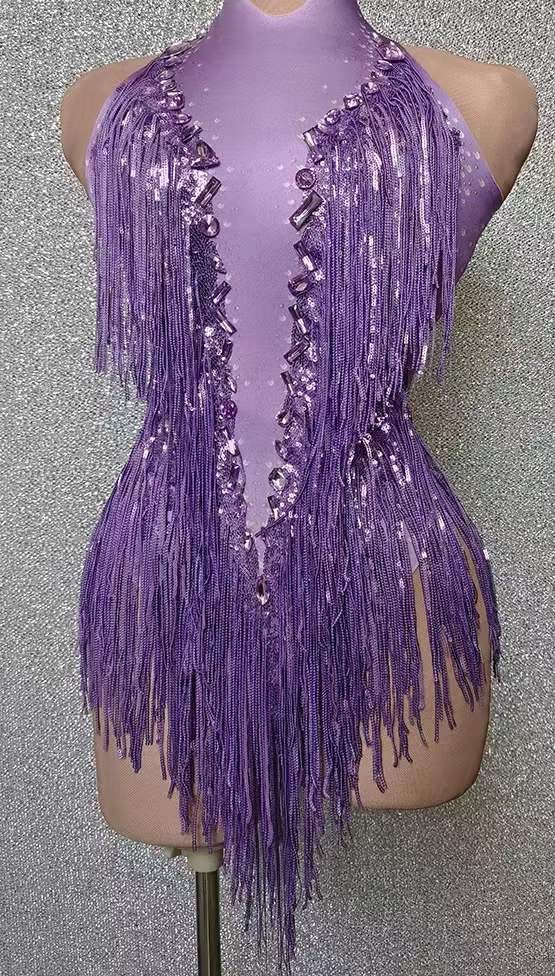 Vegas Remix Leotard Purple