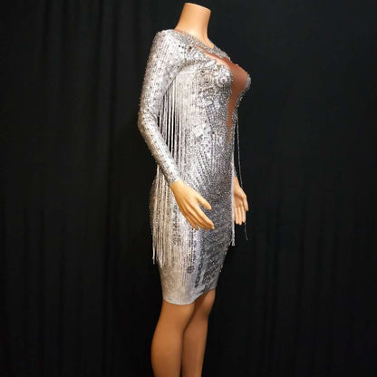 LEO Silver Love Dress